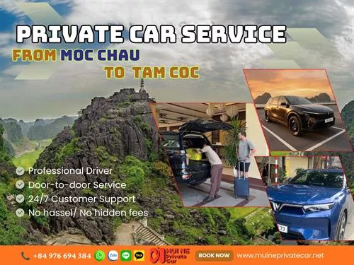 Private Car From Moc Chau To Tam Coc